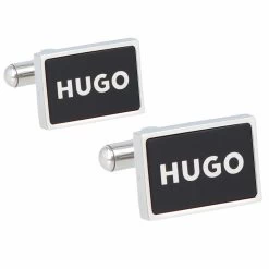 Hugo Boutons De Manchette E-Frame En Acier Inoxydable 1,8 Cm
