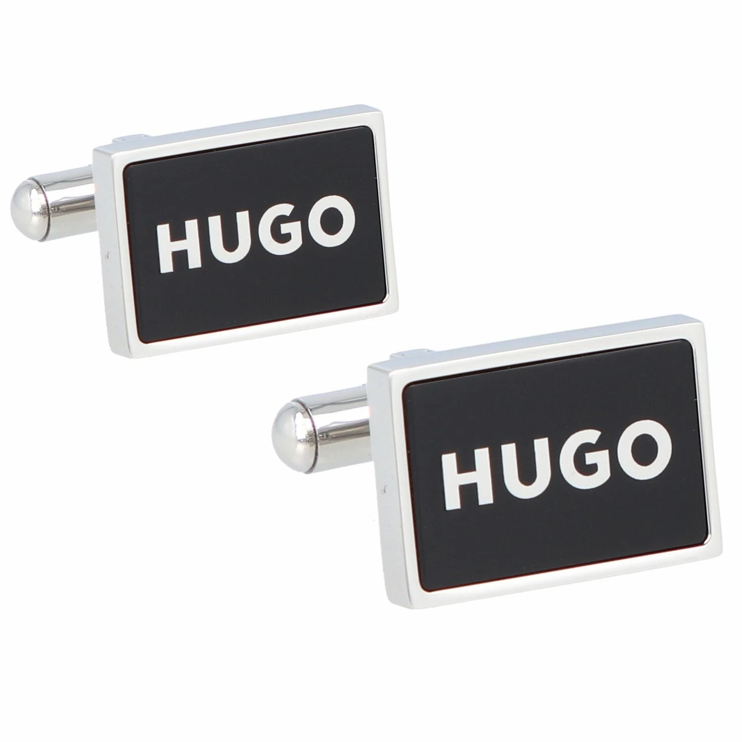 Hugo Boutons De Manchette E-Frame En Acier Inoxydable 1,8 Cm 3 Hugo Boutons De Manchette E-Frame En Acier Inoxydable 1,8 Cm