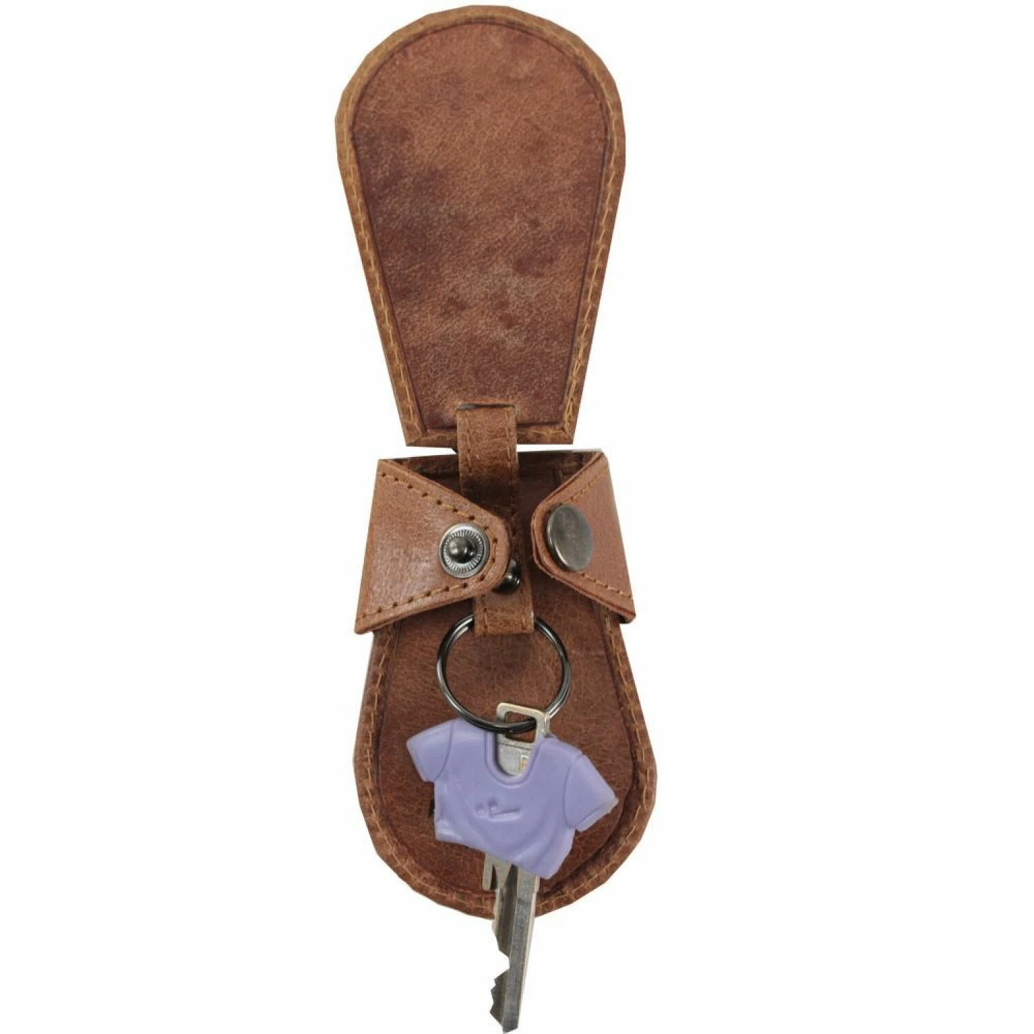 Light Porte-clés Cuir Raffiné 6 Cm 4 Light Porte-clés Cuir Raffiné 6 Cm – Image 2